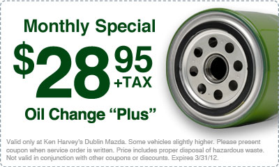 Monthly Special $29.95 Oil Change