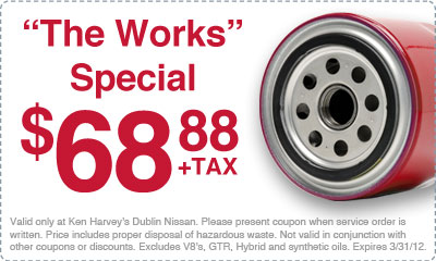 Monthly Special $29.95 Oil Change