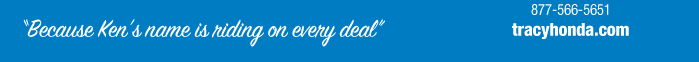 Because Ken's name is riding on every deal. http://tracyhonda.com